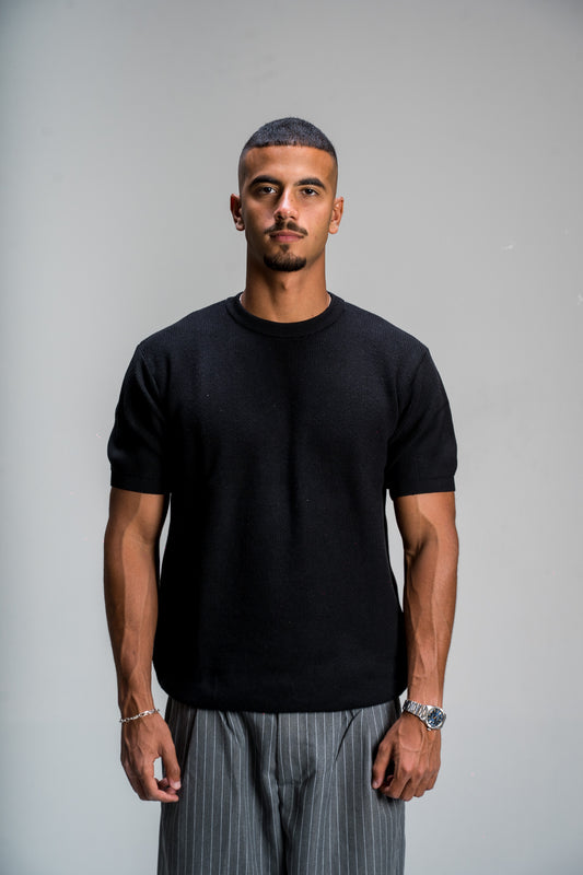 Black Knitted t-shirt