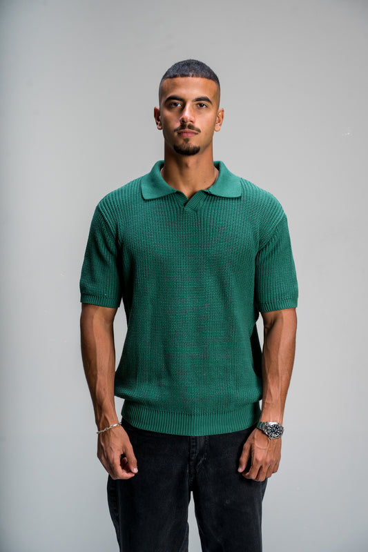 DRK-Green Knitted Polo