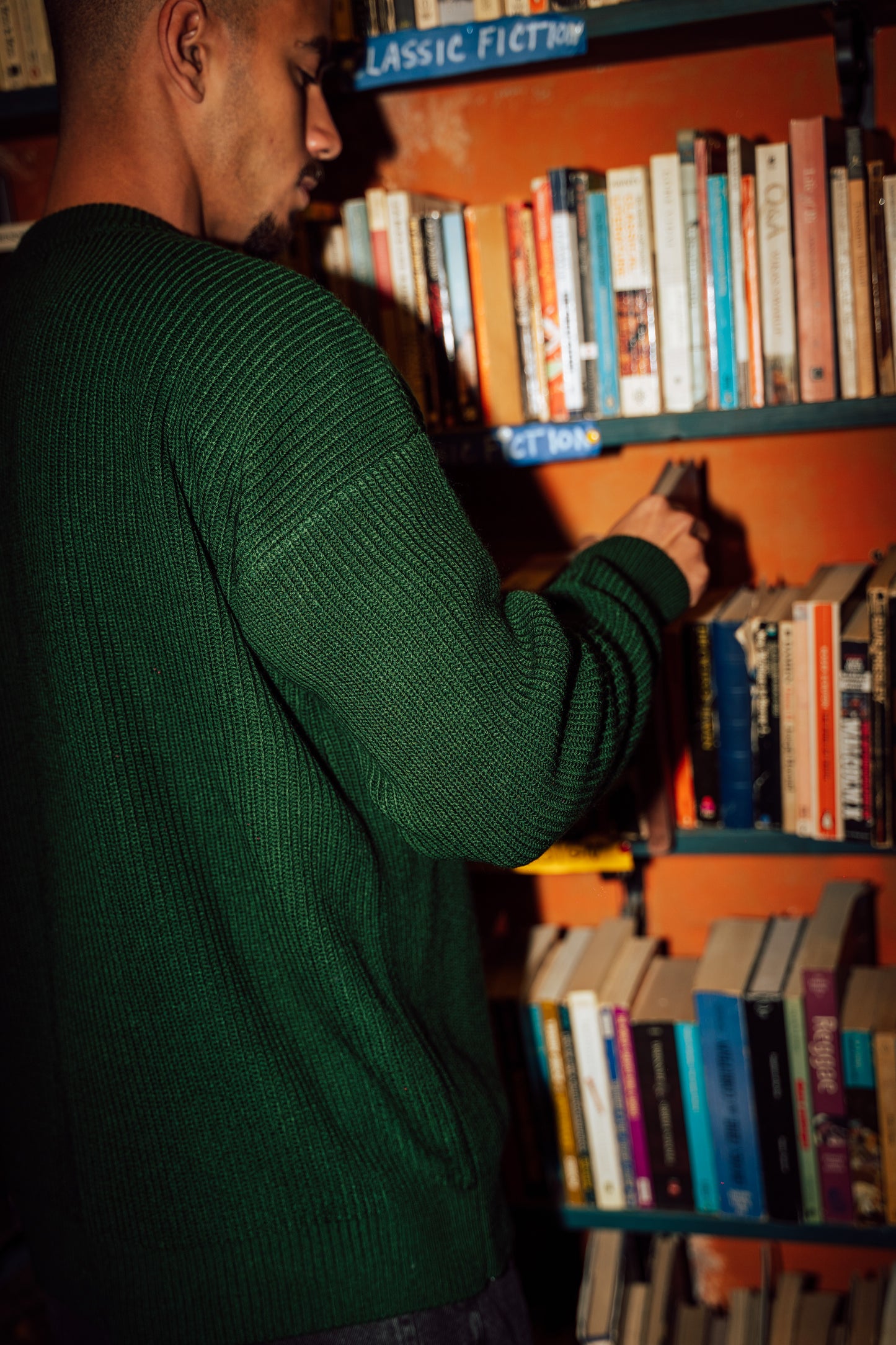 Green knitted crewneck