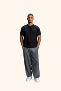 Black Knitted T-shirt