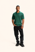 Green Knitted polo