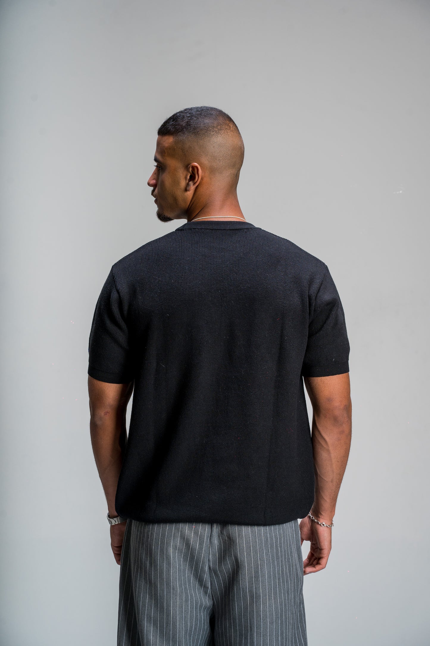 Black Knitted t-shirt